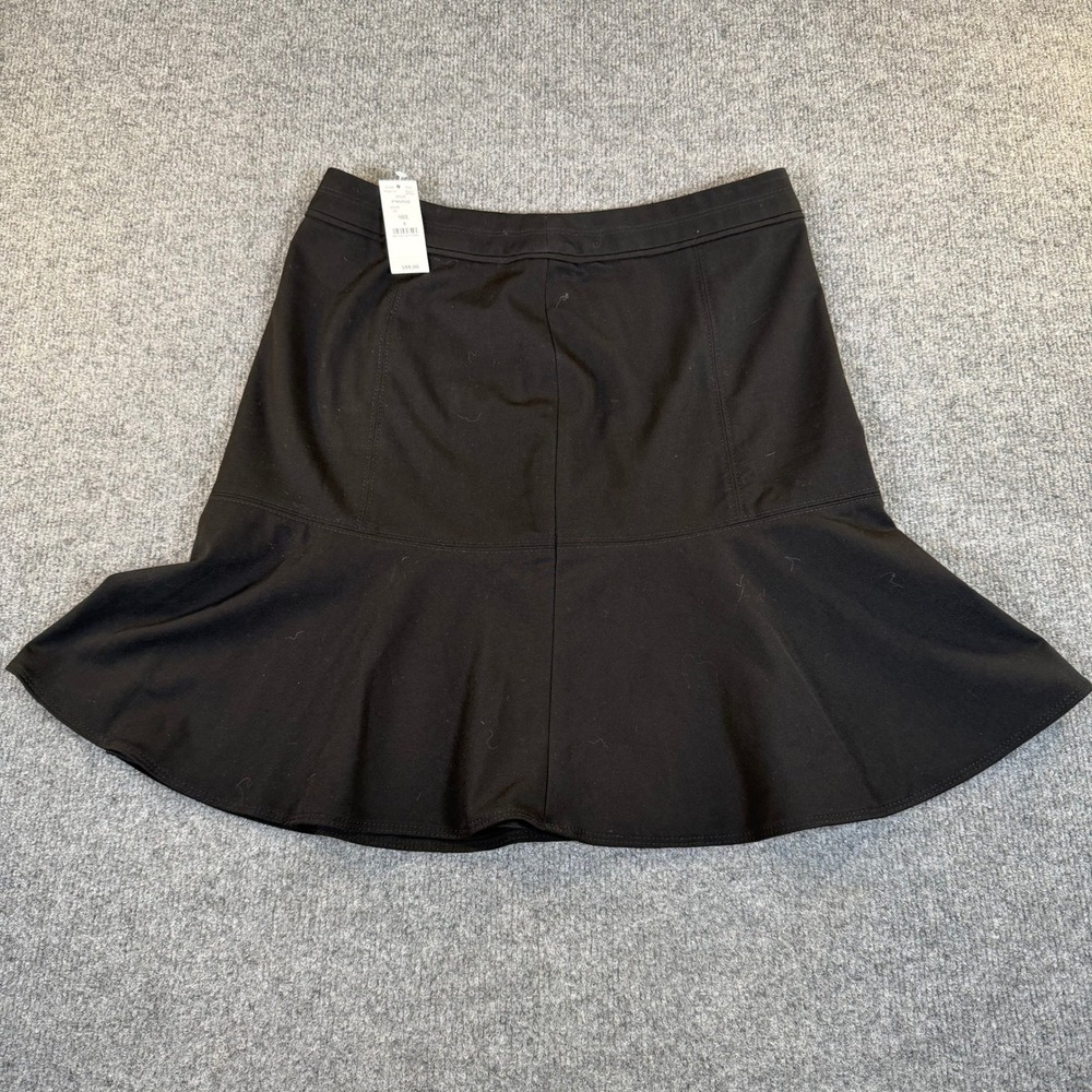 White House Black Market Black Flounce Skirt 570019142 Womens Size 6‎ NEW